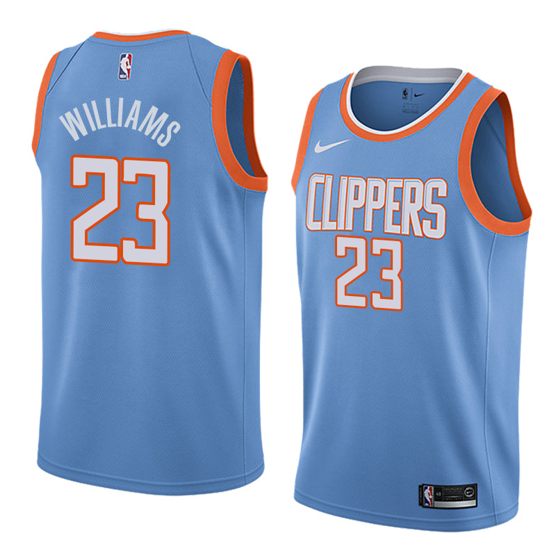Men's Los Angeles Clippers #23 Lou Williams Blue 2017 18 New Season City Edition Stitched NBA Jersey Men's Los Angeles Clippers #23 Lou Williams Blue 2017 18 New Season City Edition Stitched NBA Jersey